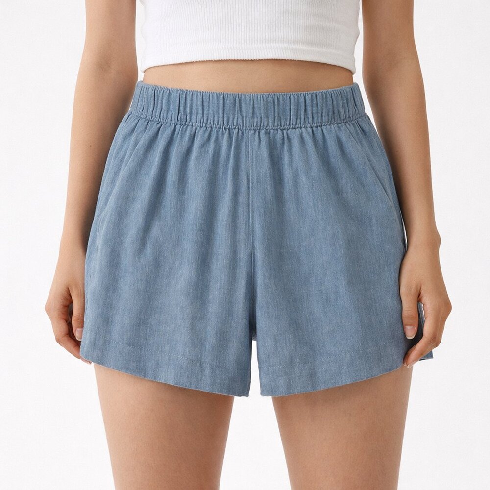 Patagonia Garden Island Shorts Women’s Small Blue Hemp TENCEL NWT